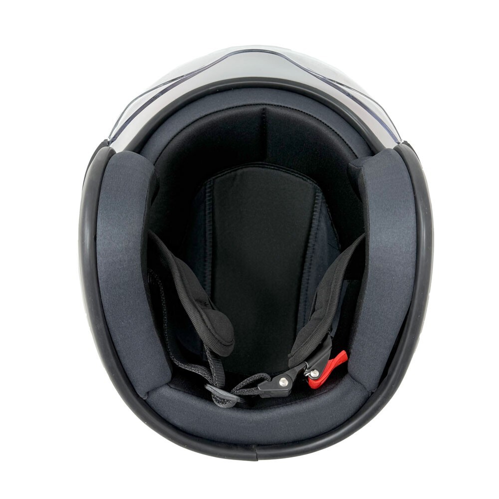 MMG Motorcycle Open Face Helmet Model 37 (Matte Black, Large)