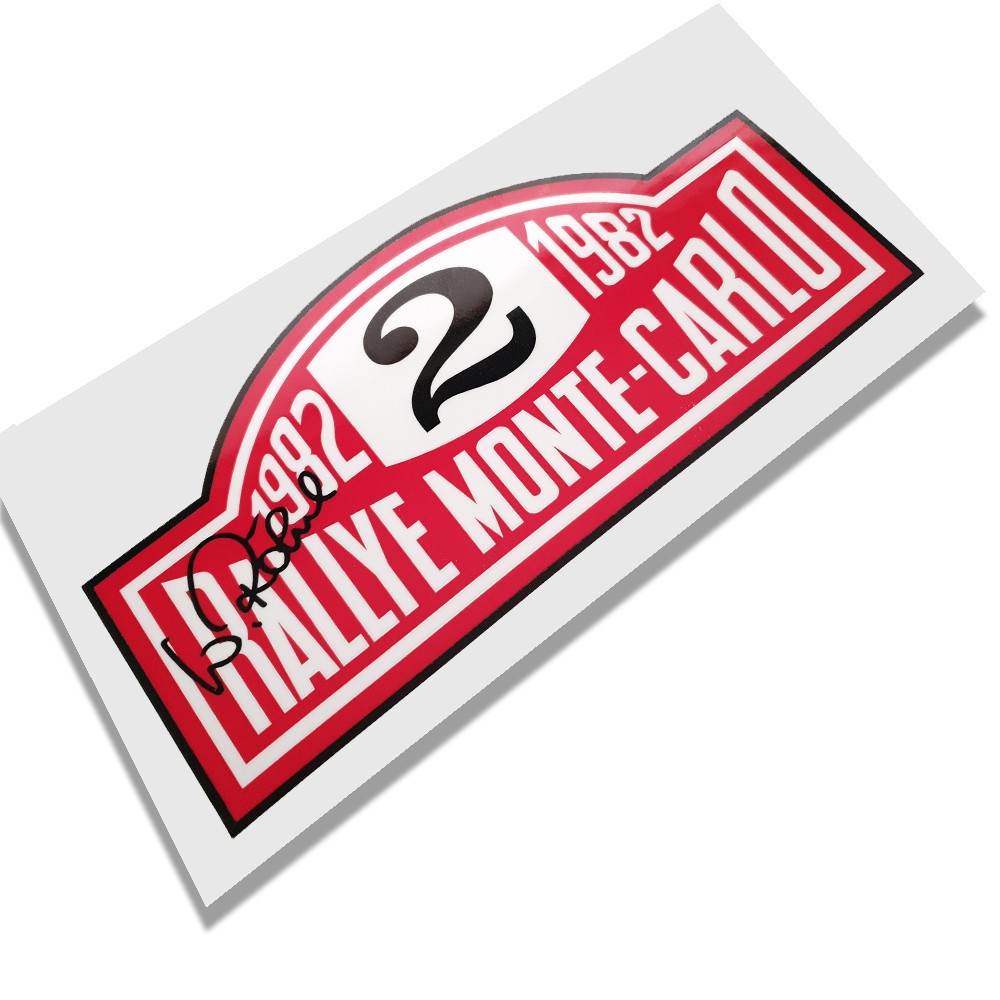 Monte CARLO RALLY #2 1982 Walter Röhl Monte RACING decal graphic x 1 208mm