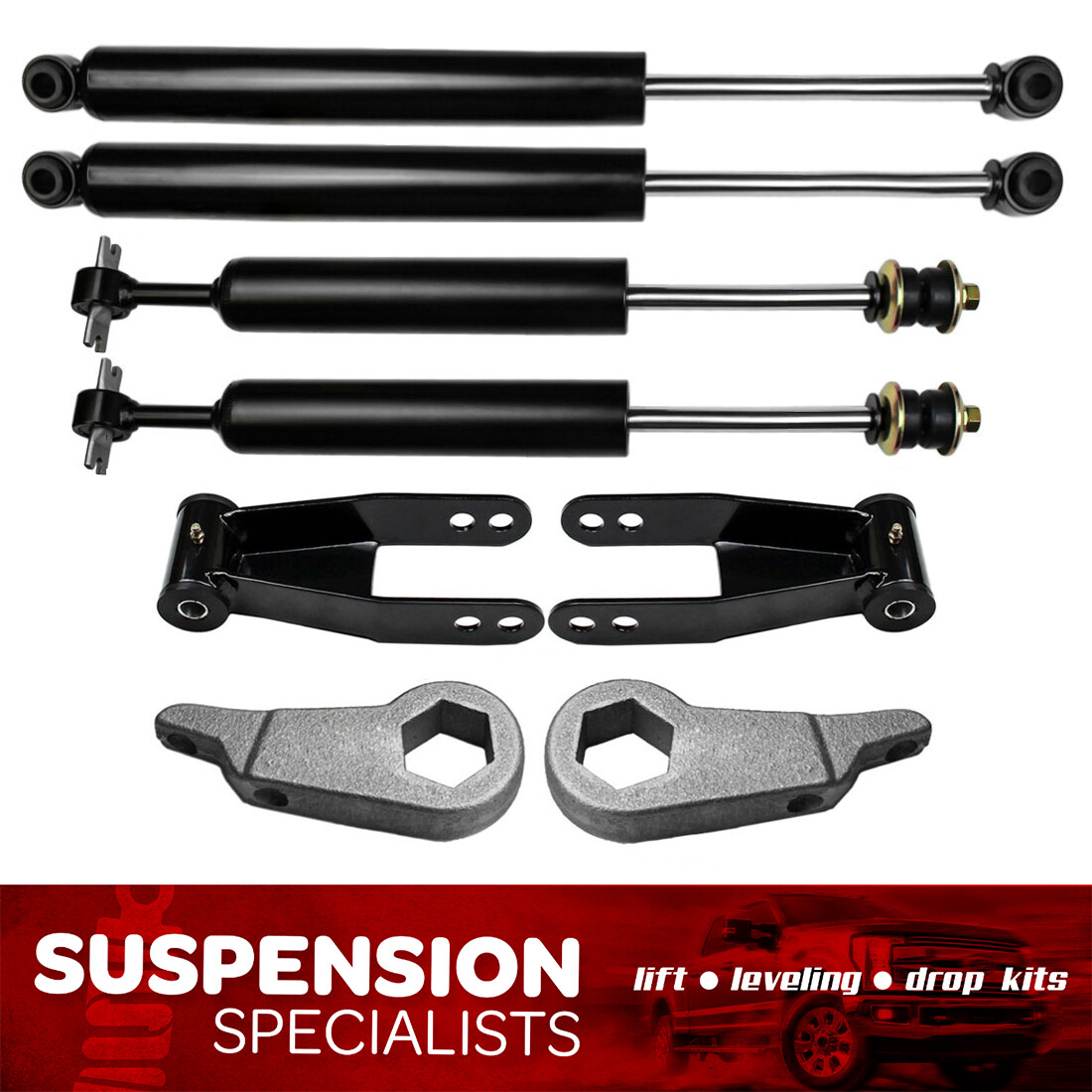 3″/2″ Leveling Lift Kit For 1998-2011 Mazda B2500 B3000 B4000 w/ Shocks