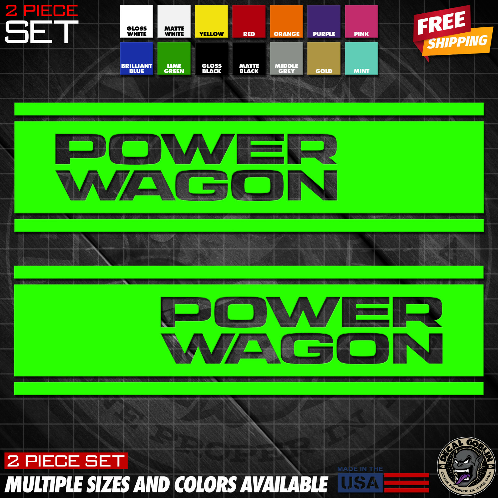 Vinyl Stickers Decal Graphics For Dodge Ram 1500 2500 Truck Power Wagon Stripes