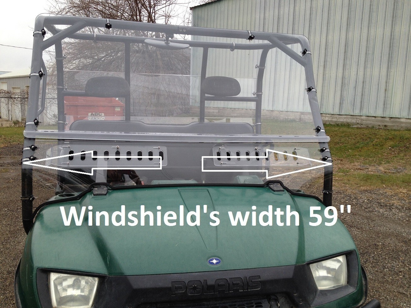 POLARIS RANGER 425/500/700 FULLSIZE 2000-2008 MAX-FLO VENTED WINDSHIELD