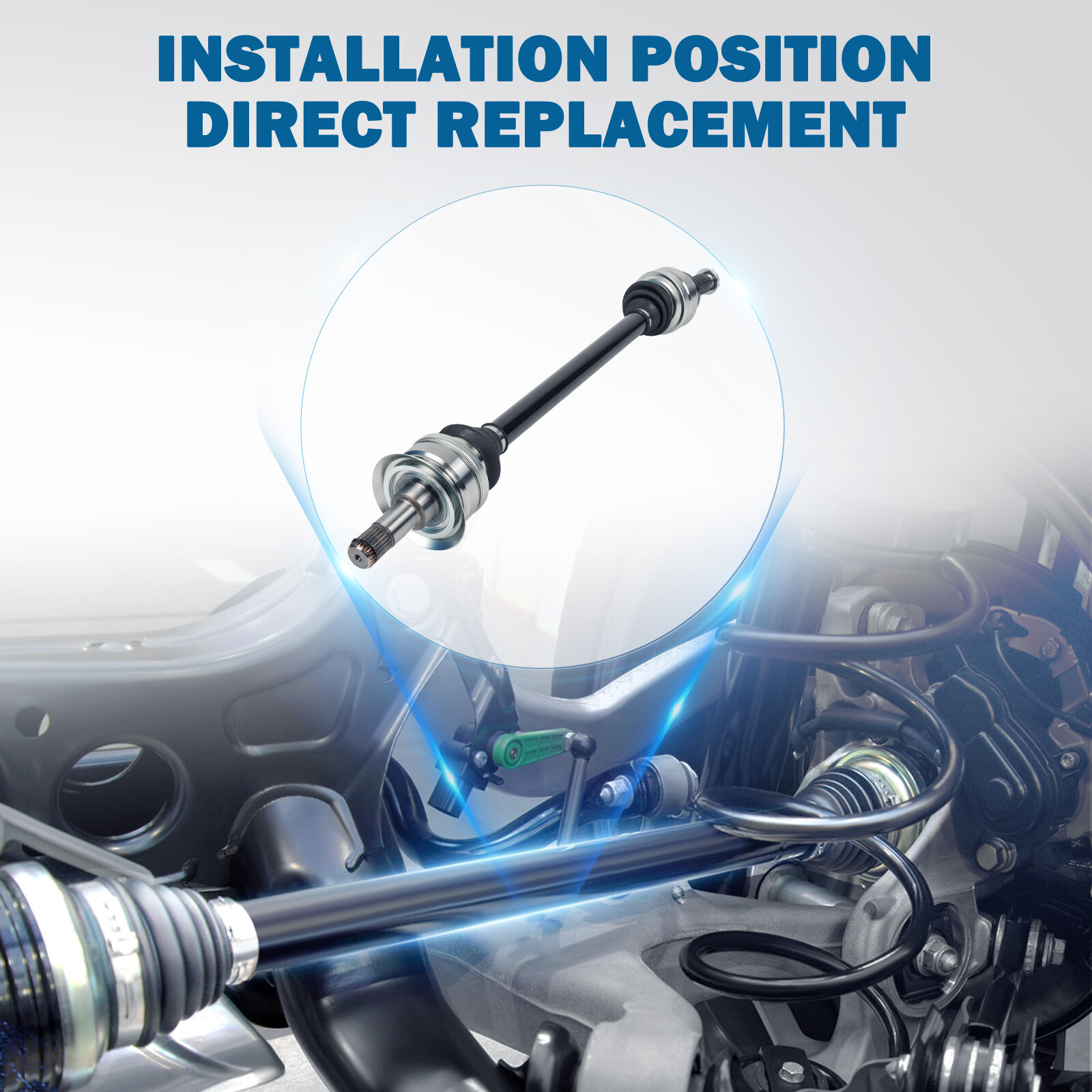 Pair Rear LH RH CV Axle Shaft for BMW X5 4.8L 2007-2009 for X6 3.0L 2015-2019