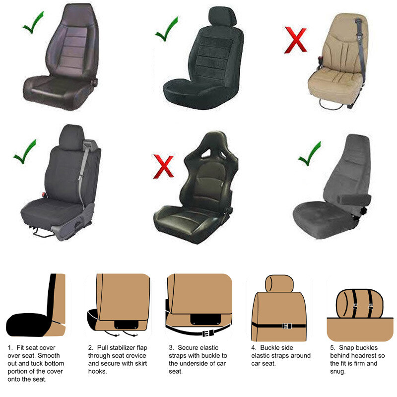 New NFL Dallas Cowboys Car Truck SUV Van 2 Front Sideless Seat Covers Set