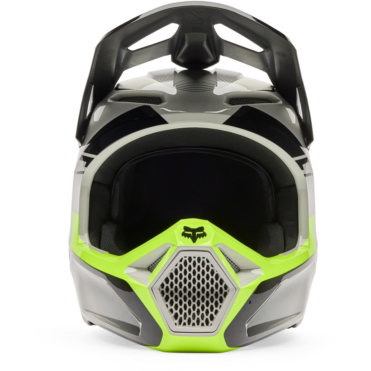 Fox Gray/Yellow V1 Collect Helmet 36380-086-M