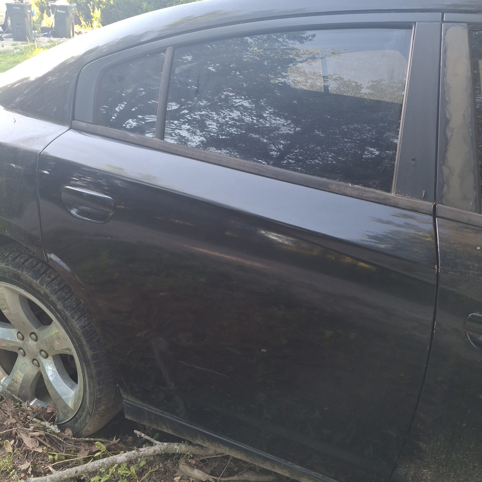 2011 – 2023 DODGE CHARGER REAR RIGHT PASSENGER SIDE DOOR COMPLETE OEM BLACK_PX8