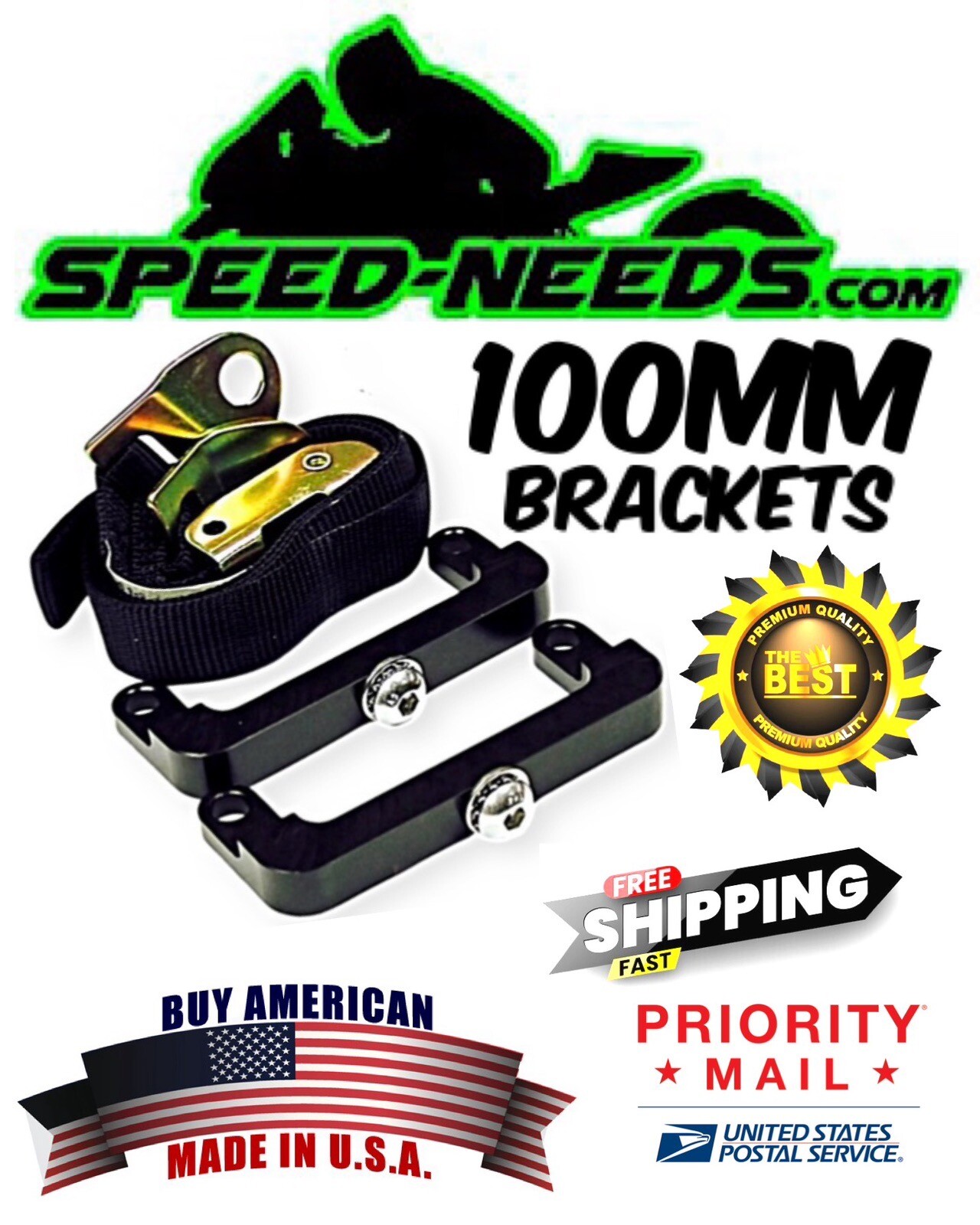 BMW M1000rr S1000R S1000RR FRONT SUSPENSION LOWERING STRAP & BRACKETS 100mm