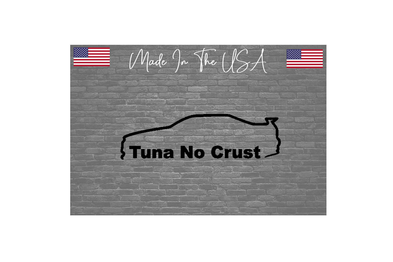 Tuna No Crust Paul Walker JDM Skyline Decal Vinyl Sticker|Cars Trucks Vans 5.5″