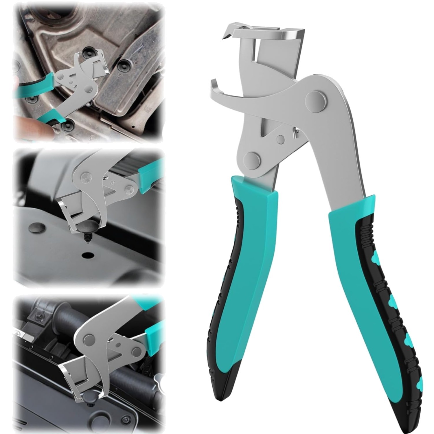 Car Clip Pliers, Spring-Loaded Panel Clip Removal Pliers Tool, Professional Auto