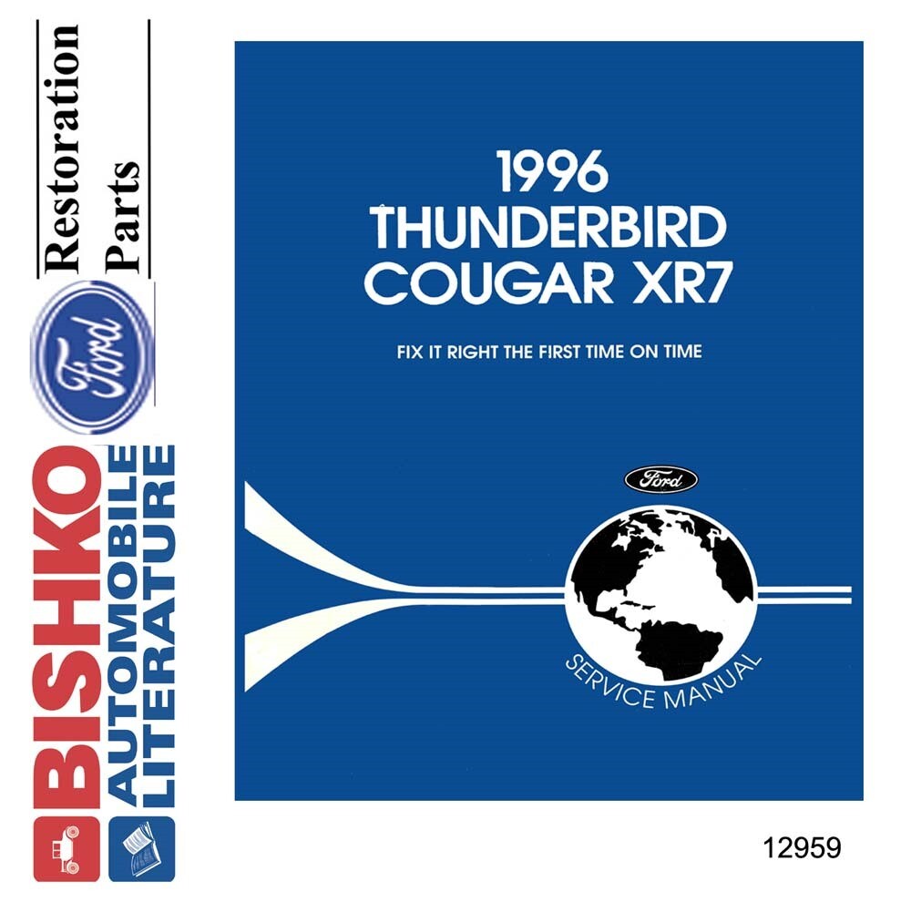 1996 Ford Thunderbird, Mercury Cougar XR7 Shop Service Repair Manual CD