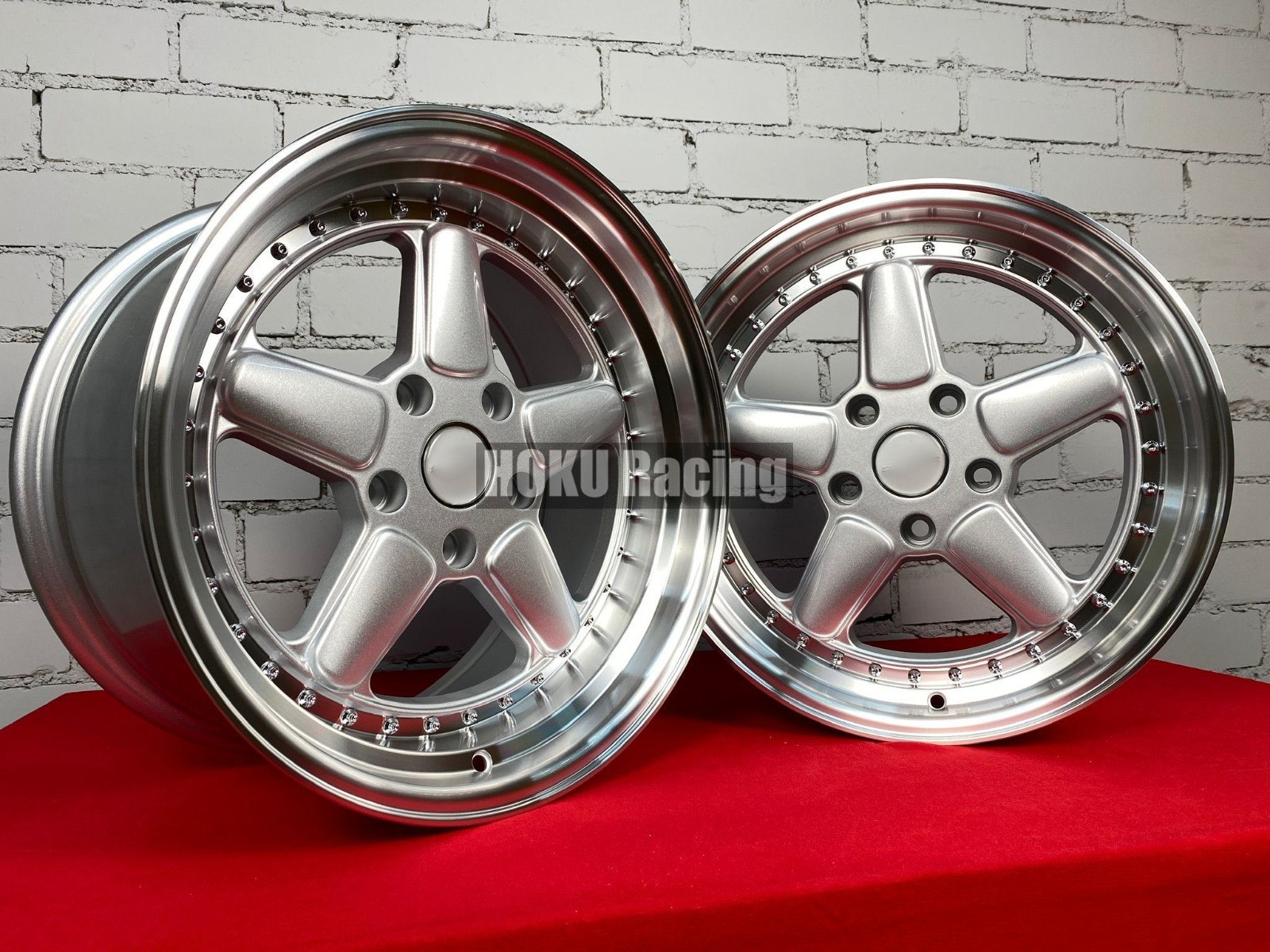 4X 17″ 5X120 AC Schnitzer Style Silver Wheels Dish fits for BMW E36 E46 E90
