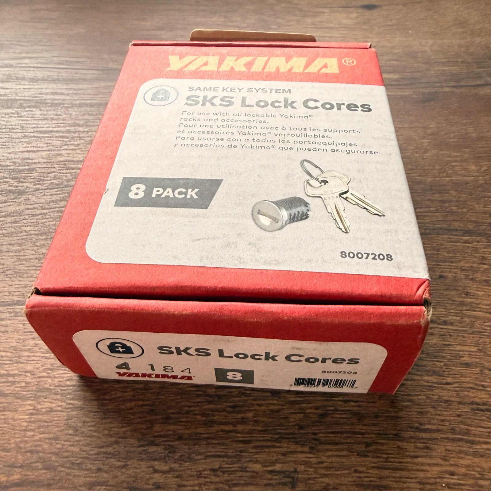 Yakima Lock Set 8 Pack – YAKIMA SKS Lock Cores (8 Locks + 2 Keys + 1 Master Key)