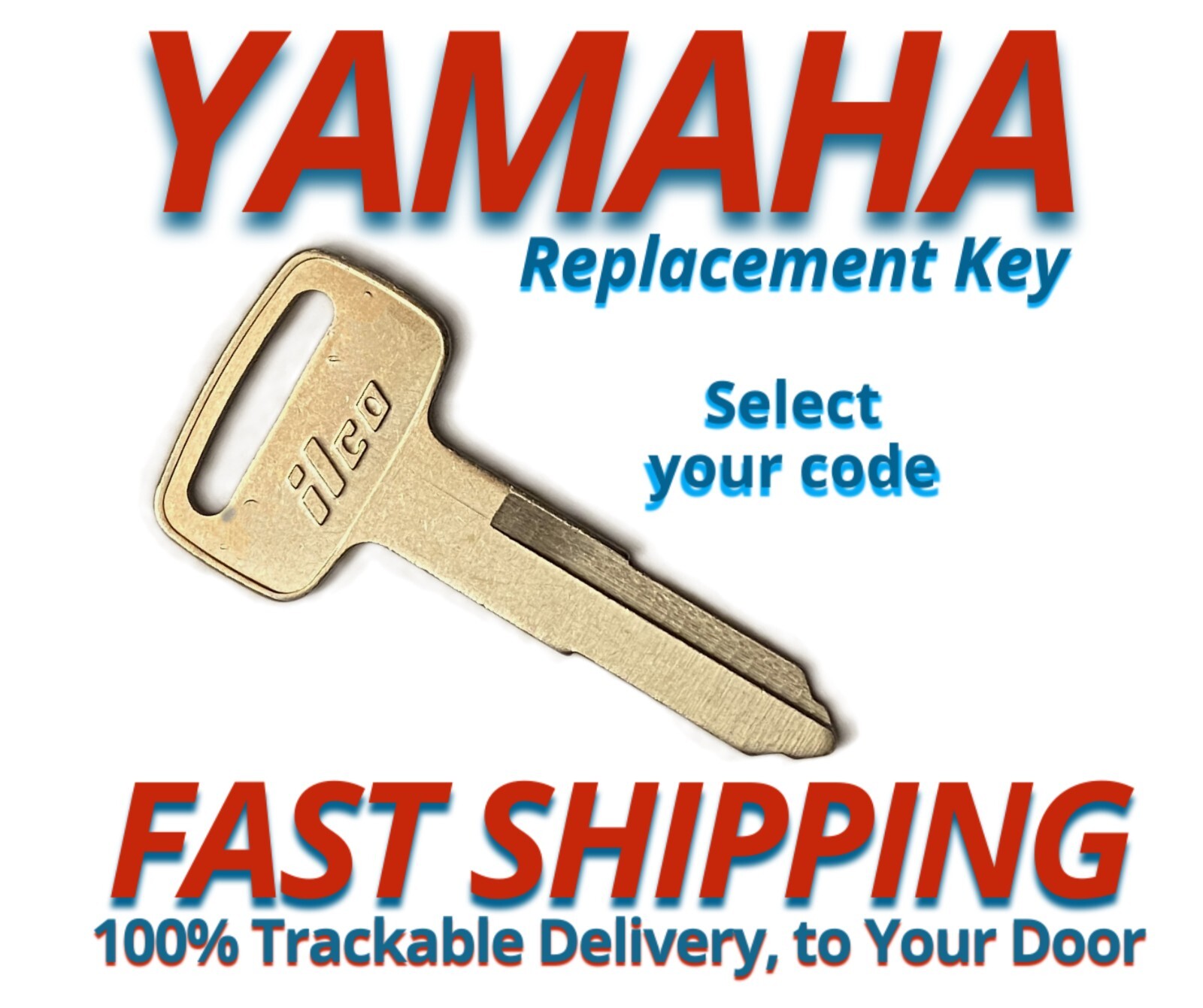 Yamaha Scooter ATV Motorcycle Keys Replacement Key Cut to Code B59610-B69097