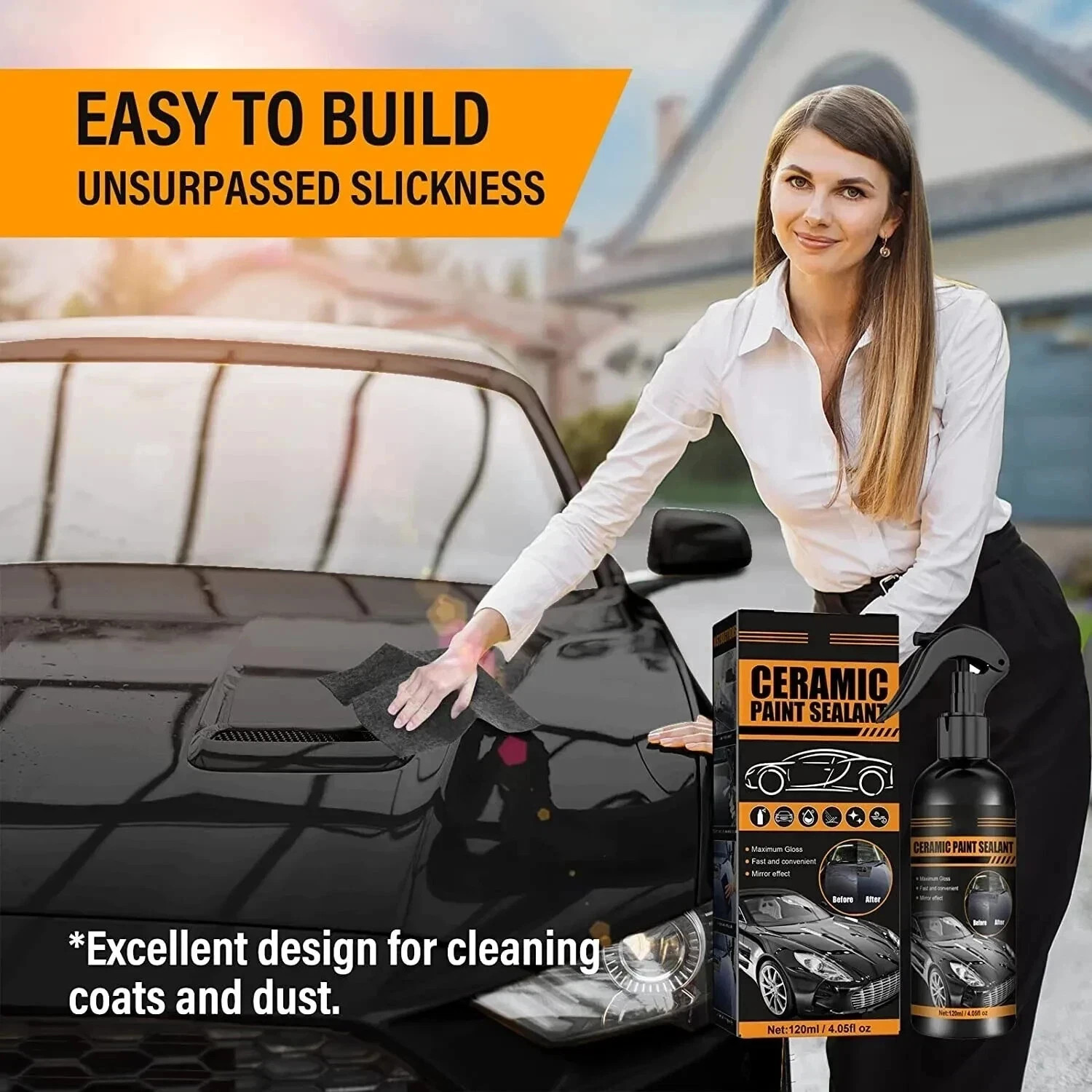 High Protection Quick Car Coat Ceramic Coating Spray Hydrophobic 120ML US