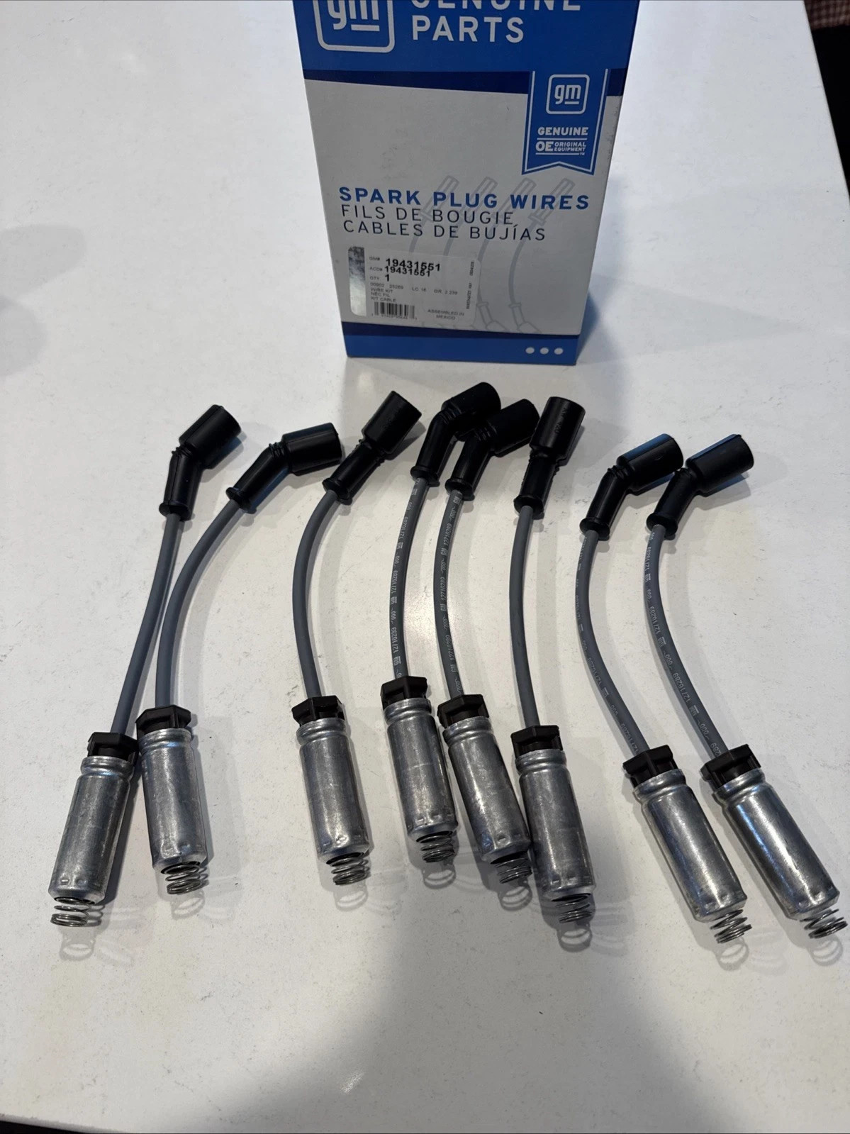 758EE AC Delco Spark Plug Wires Set of 8 New for Chevy Chevrolet Silverado 1500