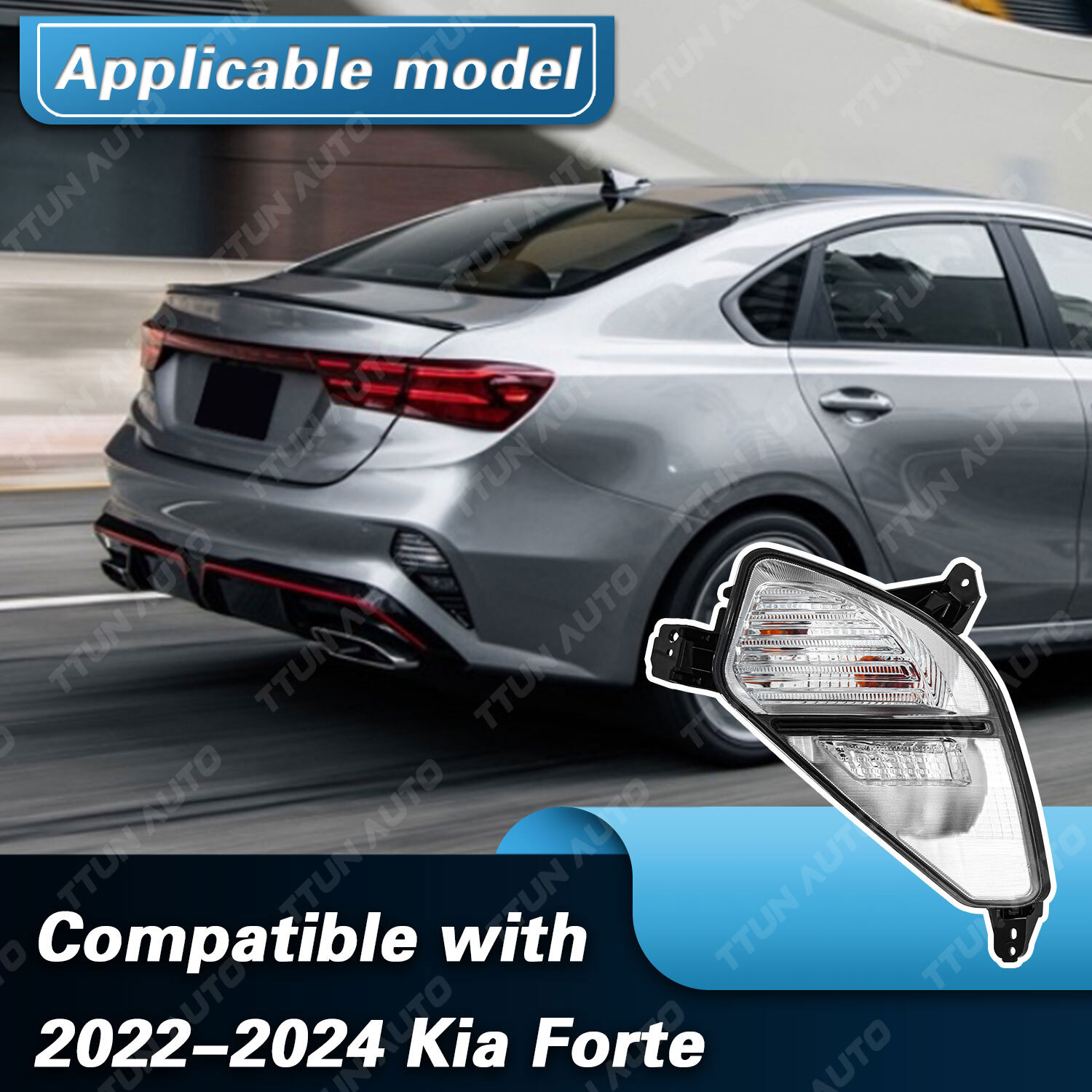 Rear Turn Signal Light For 22-24 Kia Forte Left Right Side 92305M7500 92306M7500