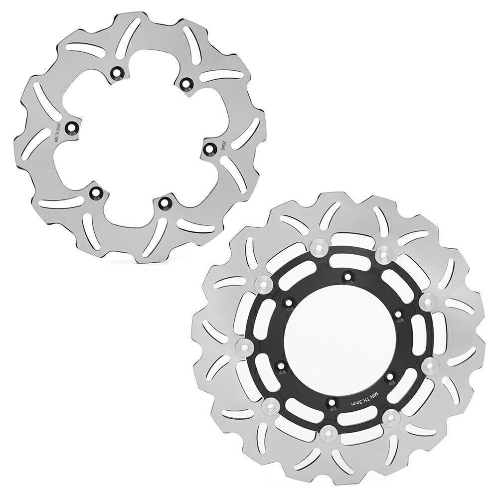For Suzuki DR-Z DRZ 400 SM Floating Front Rear Brake Discs Rotors DRZ400SM 2005+