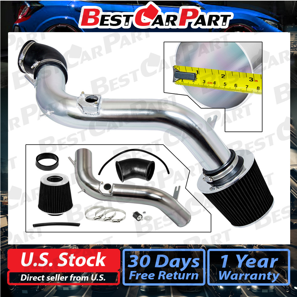 BCP BLACK 03-08 Mazda 6 Mazda6 3.0L V6 Cold Air Intake Racing System +Filter