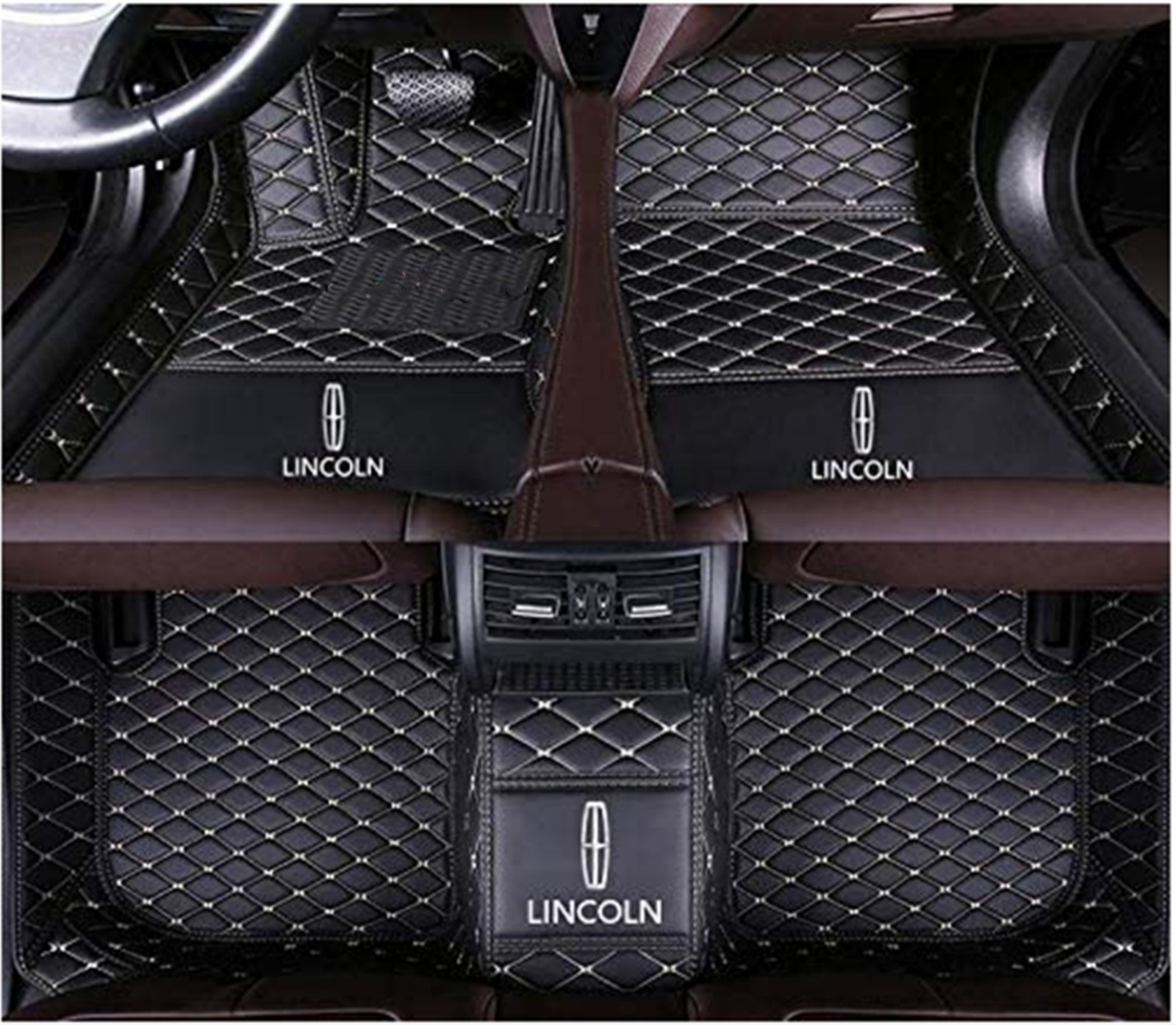 Custom Fit Lincoln Nautilus MKZ MKC MKX MKS MKT Car Floor Mats Waterproof Carpet
