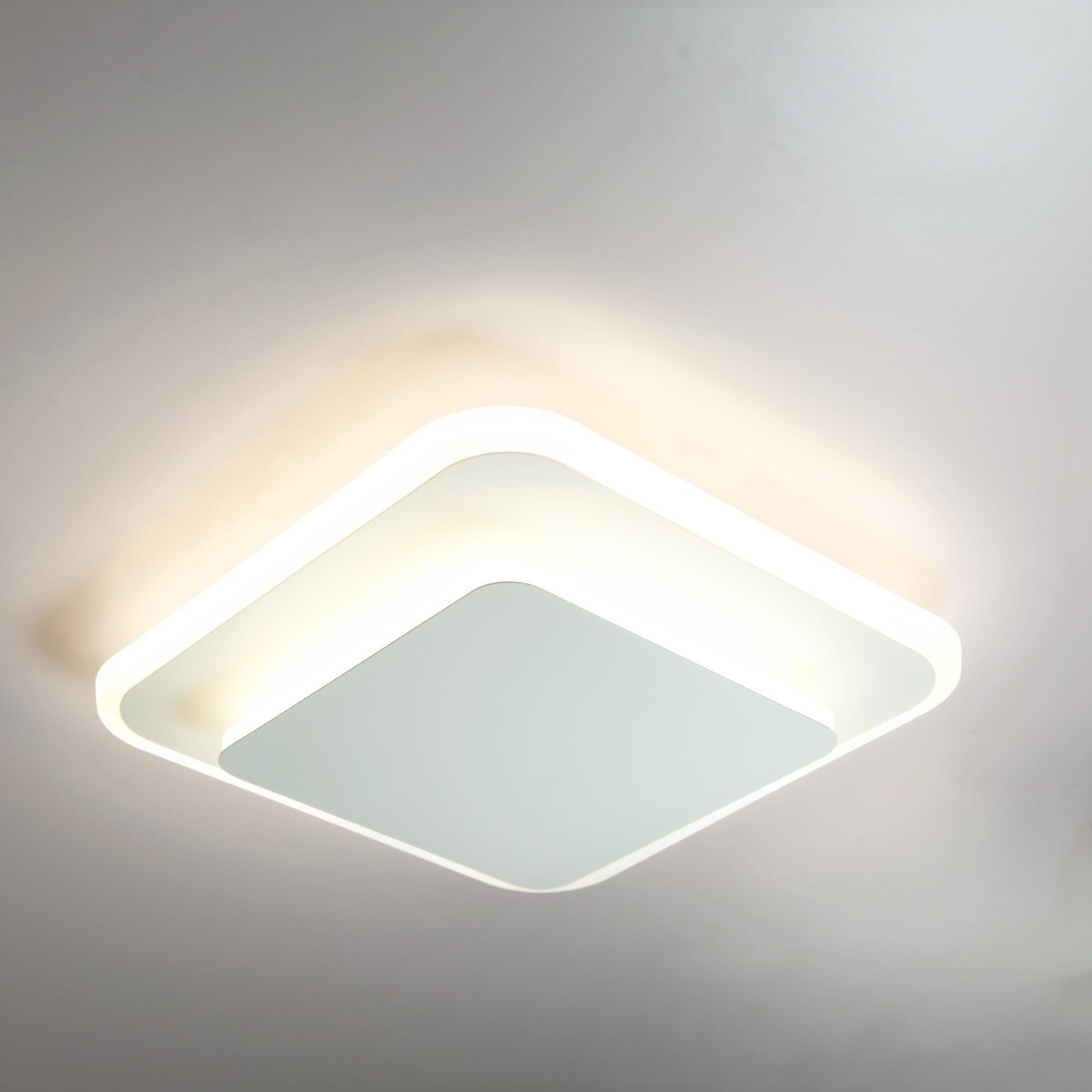 Square LED RV Ceiling Light with Switch 14W 1000LM 4000K Cool White 12V