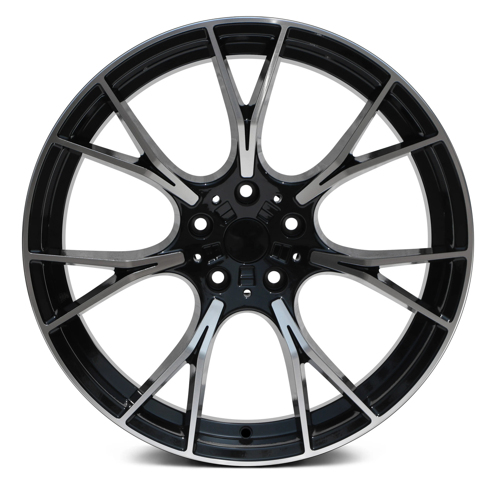 IPW W712 Wheels 20×9.5 (38, 5×112, 66.56) Black Rims Set of 4