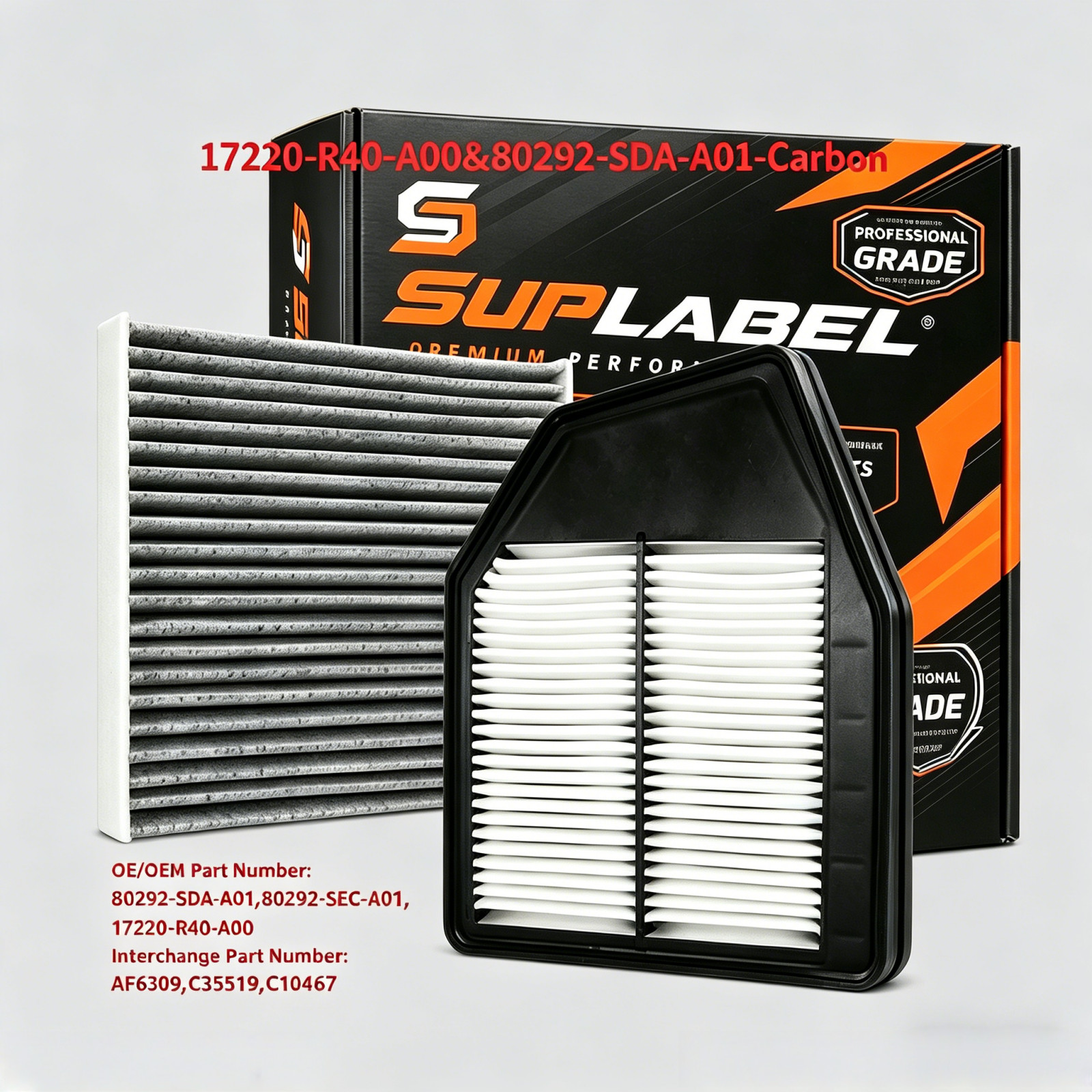 Fit Honda Accord 08 09-2012 Crosstour Premium Combin Engine+Cabin Air Filter