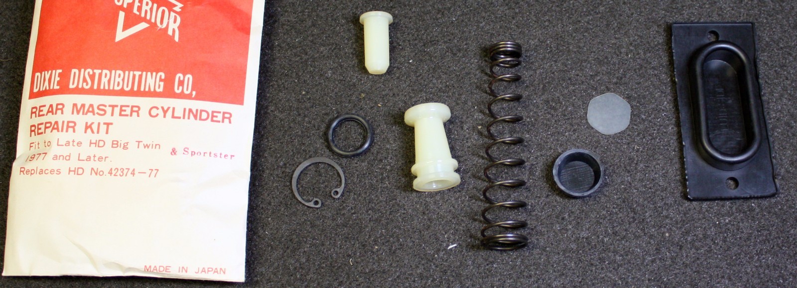 #42374-77 Superior Dixie Rear Master Cylinder Repair Kit Sportsters Big Twins