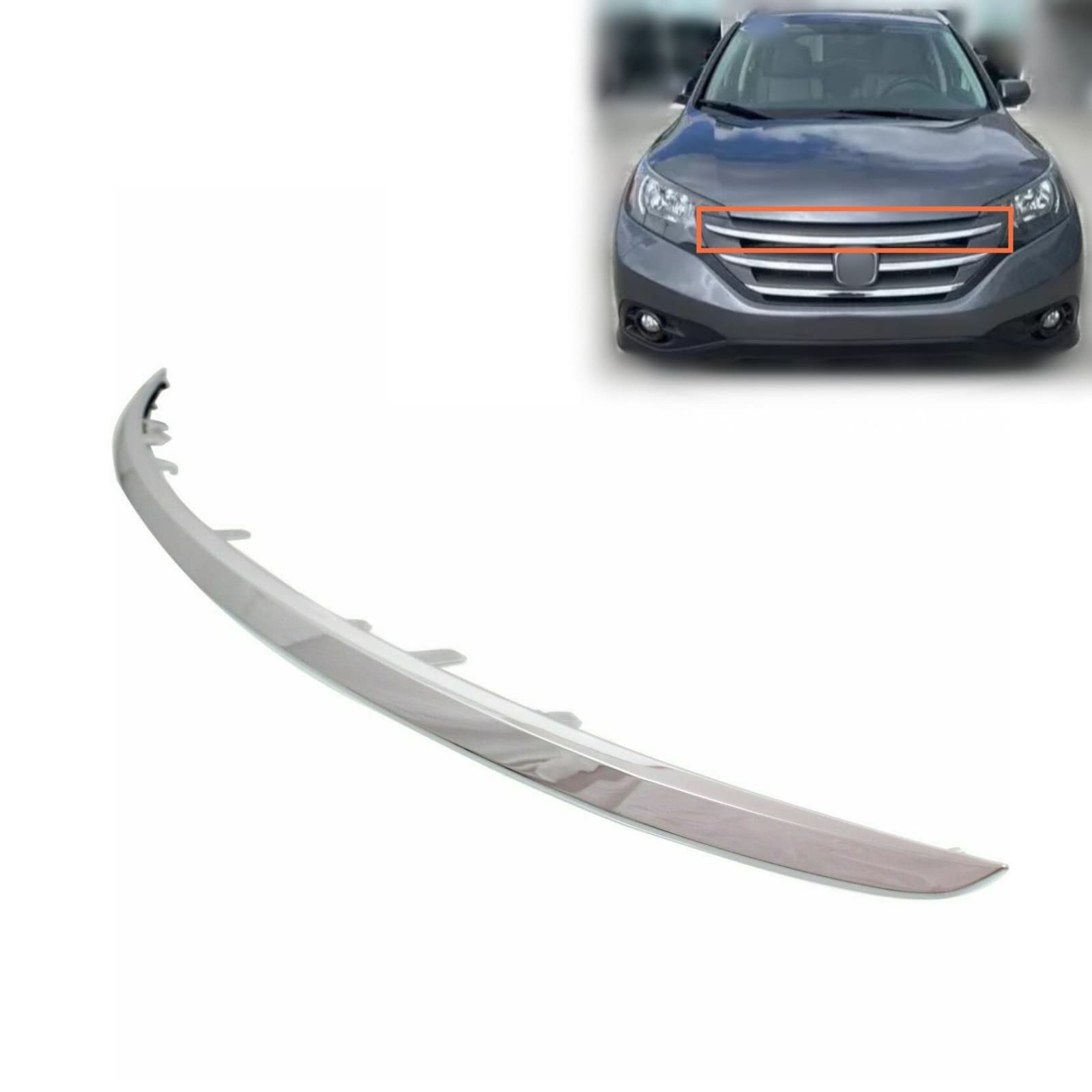 71122T0GA01 Front Upper Grille Chrome Trim Molding Honda CR-V 2012-2014 EX LX