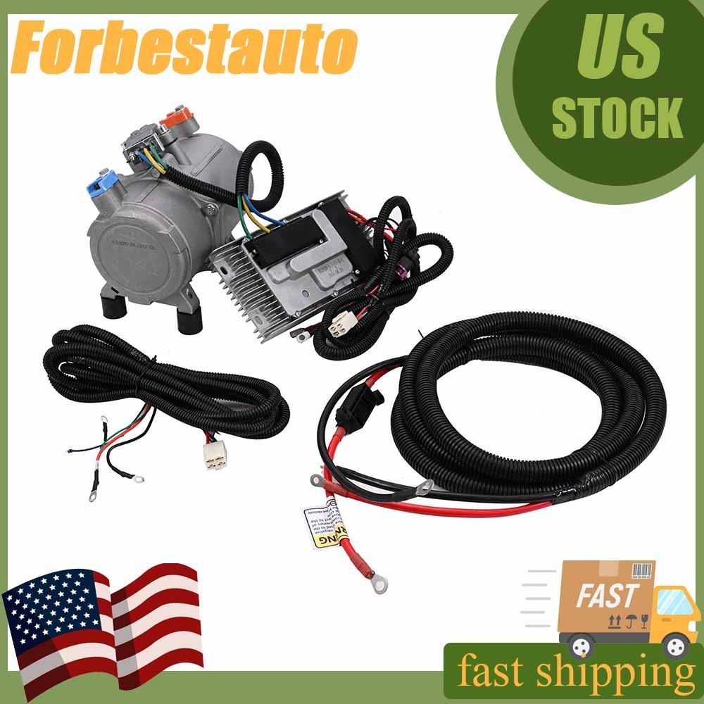 DC 12V Electric Car Air Conditioner Compressor Kit A/C Control Panel Universal