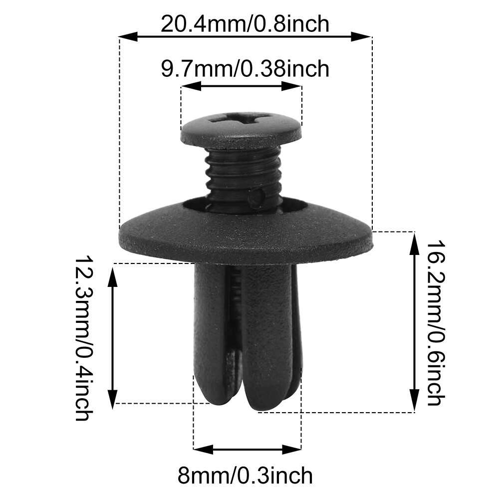 Set of 25 Bumper Fender Liner Screw Trim Retainer Clips 86590-28000 for Hyundai