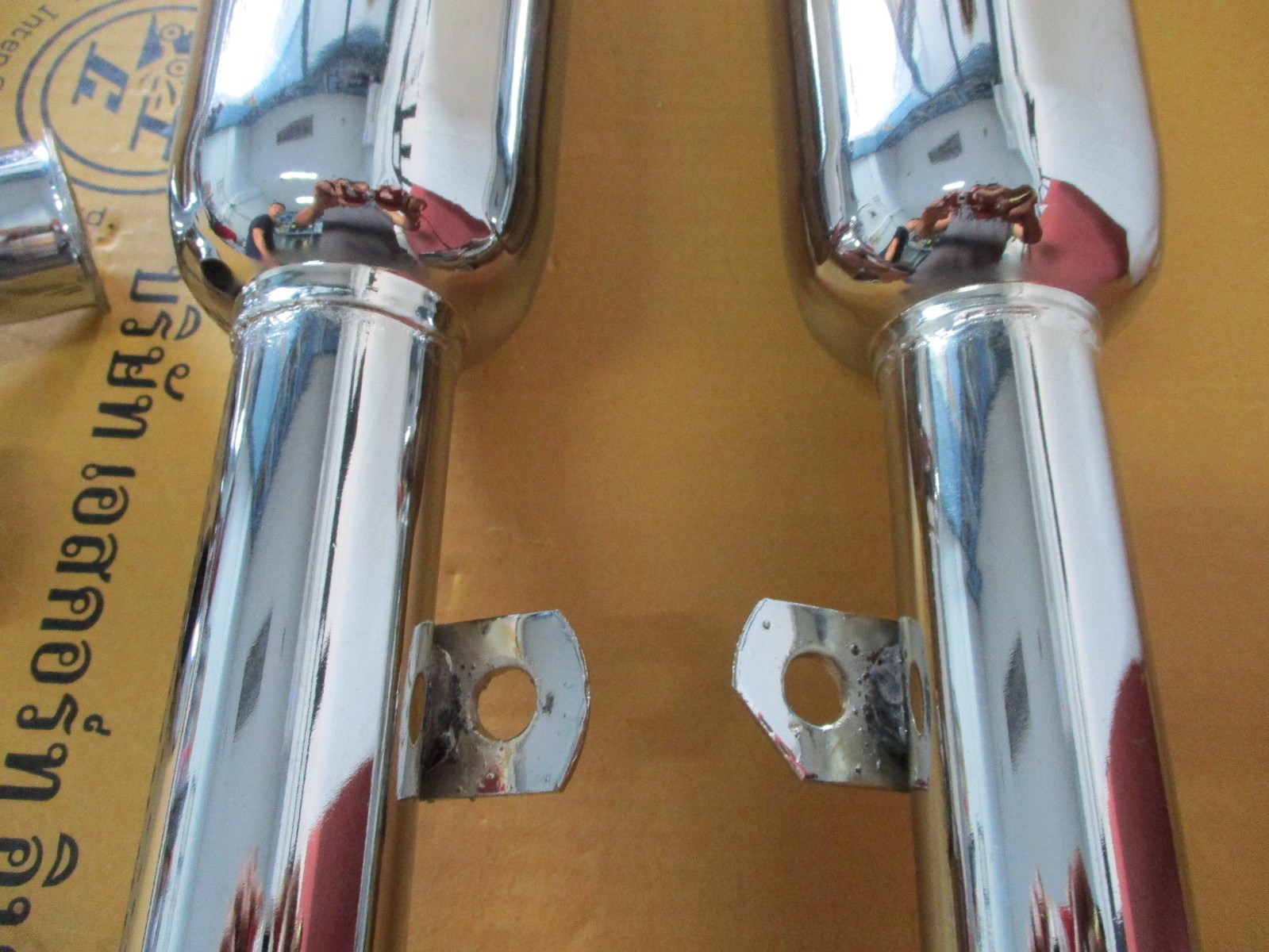 Fit HONDA SUPERHAWK CB72 CB77 EXHAUST MUFFLER SET+ HEADER PIPE SET /TRIUMP STYLE