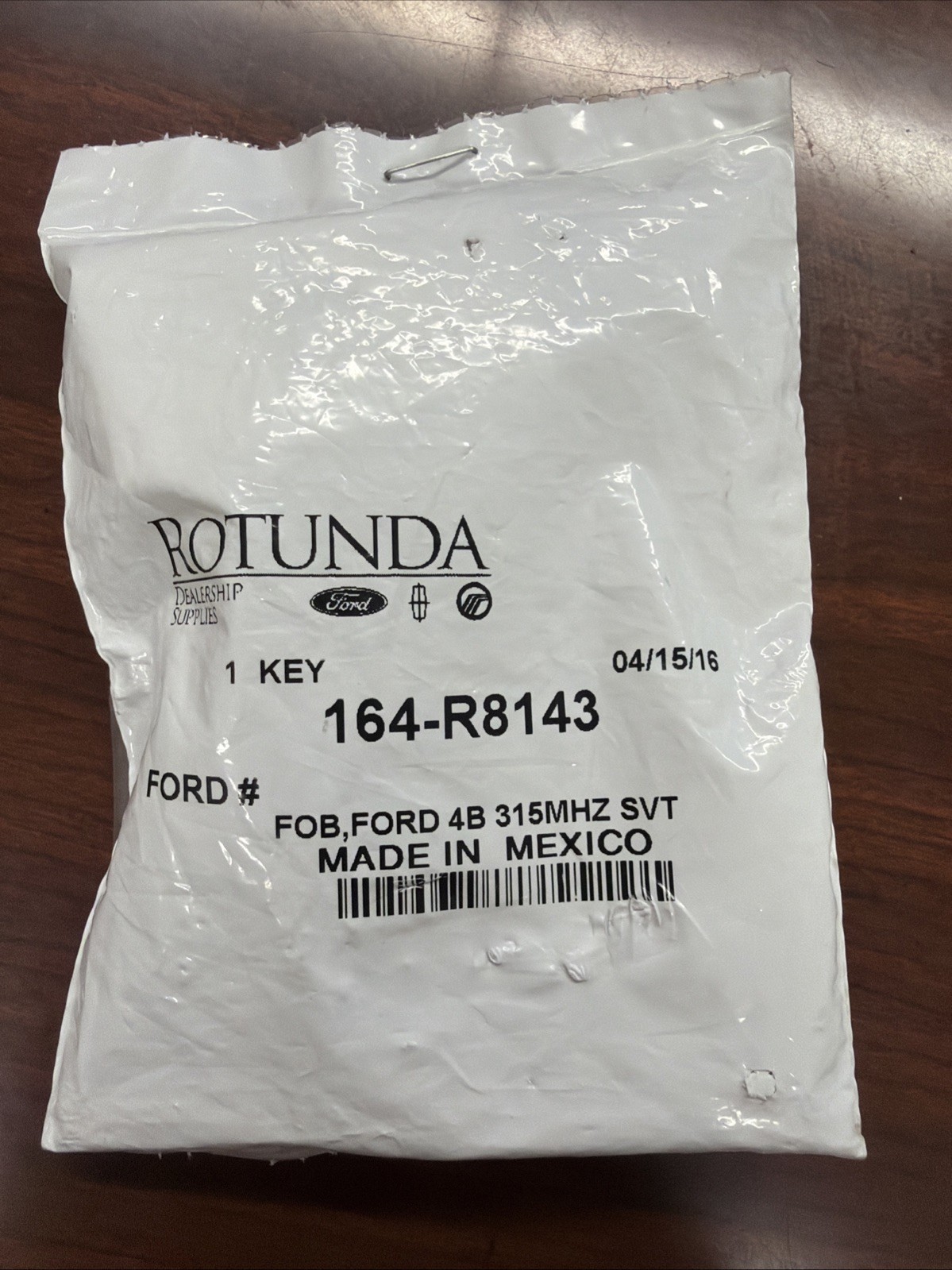 BRAND NEW OEM 15-17 FORD SHELBY KEY FOB FCC:M3N-A2C31243800 164-R8143