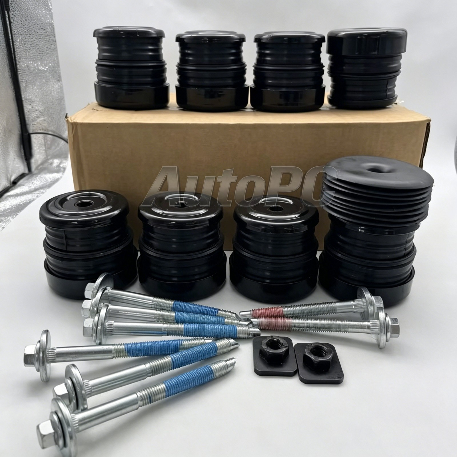 For 08-16 Ford F250/350 Super Duty Silicone body mount bushings & 13848 bolt kit
