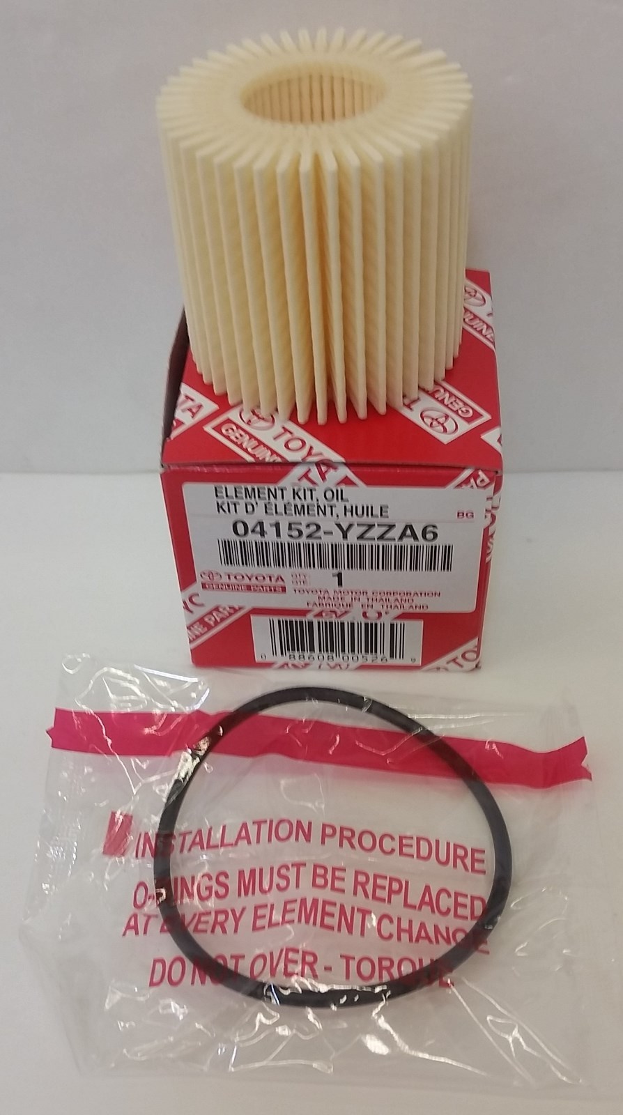 LEXUS OEM FACTORY OIL FILTER 2011-2017 CT200H 04152-YZZA6