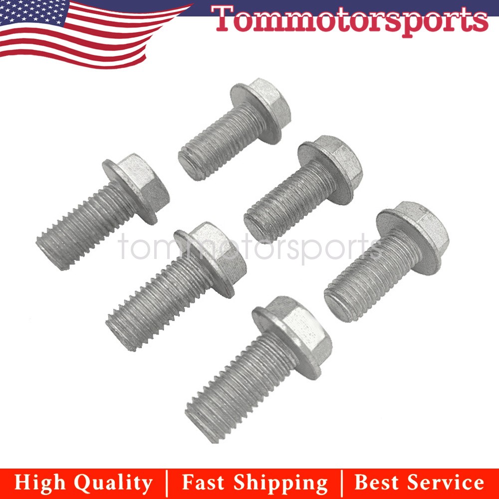 6Pcs Transmission Flexplate Flywheel Bolts Fits LS Engines LS1 LS2 LS3 5.3L 6.0L