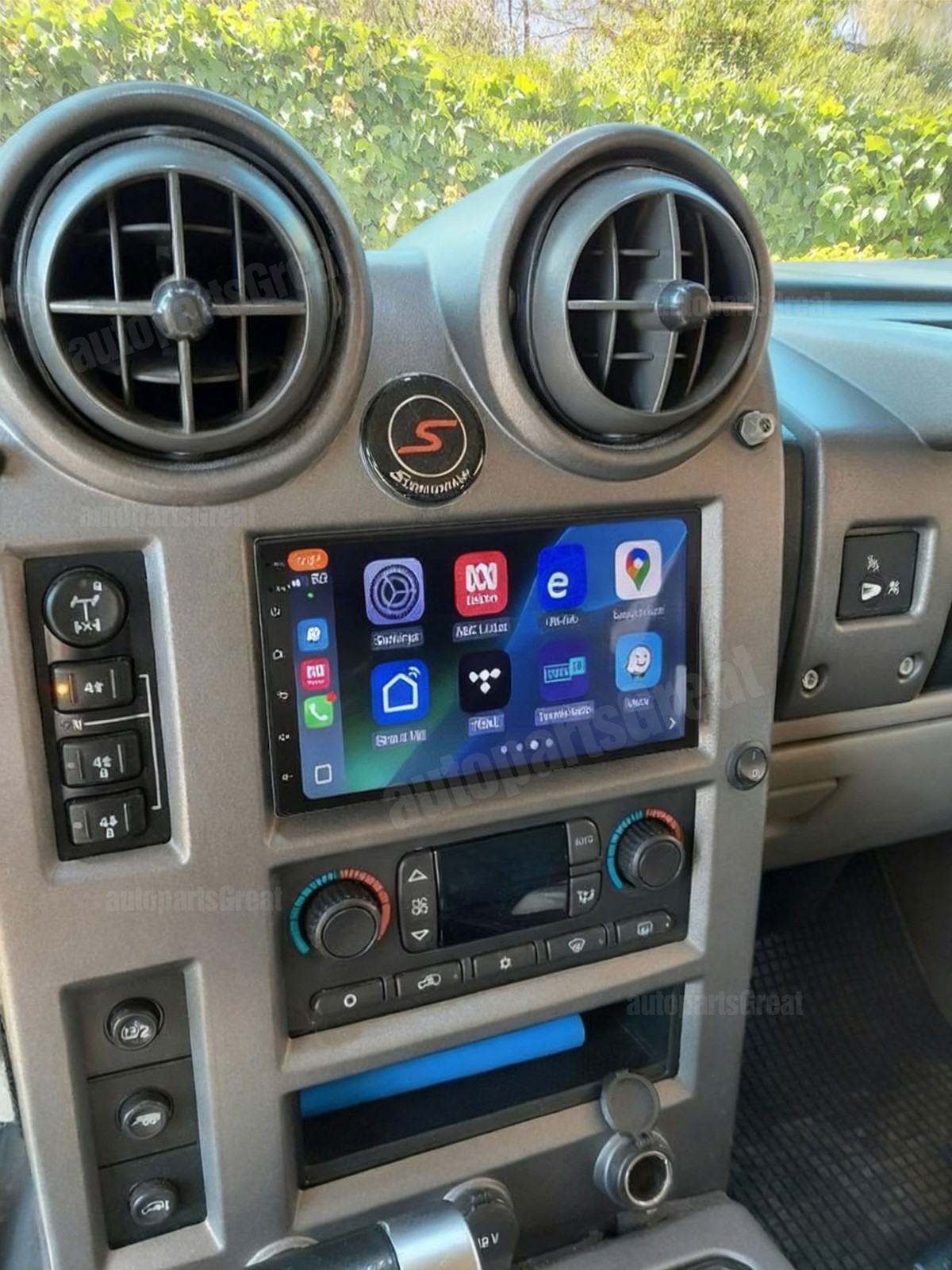 For 2003-2006 Hummer H2 Android 15 Navi GPS Carplay Stereo Radio Wifi DSP Player