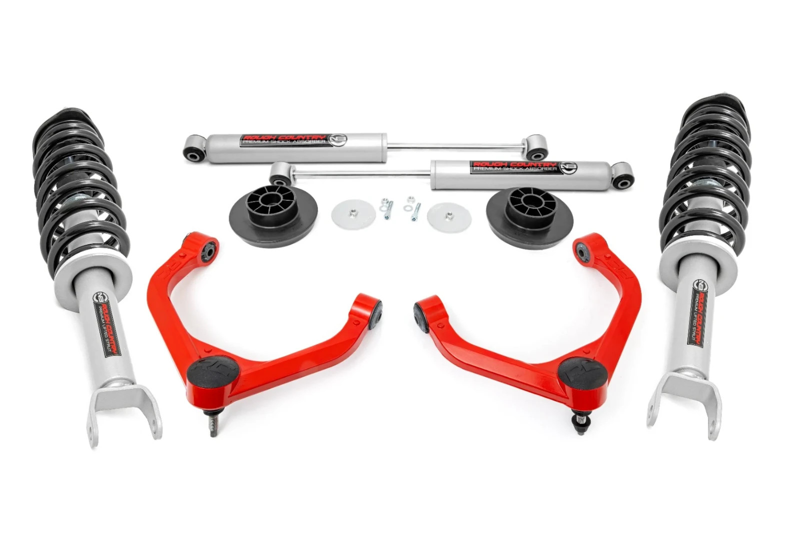 Rough Country 3″ Lift Kit N3 Struts for 12-18 Ram 1500, 19-24 1500 Classic 4WD