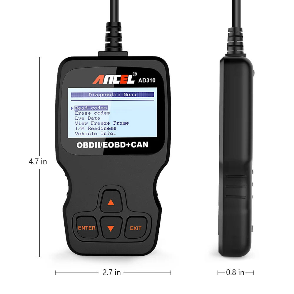 ANCEL AD310 Car OBD2 Scanner Engine Check Code Reader Diagnostic Tool Black