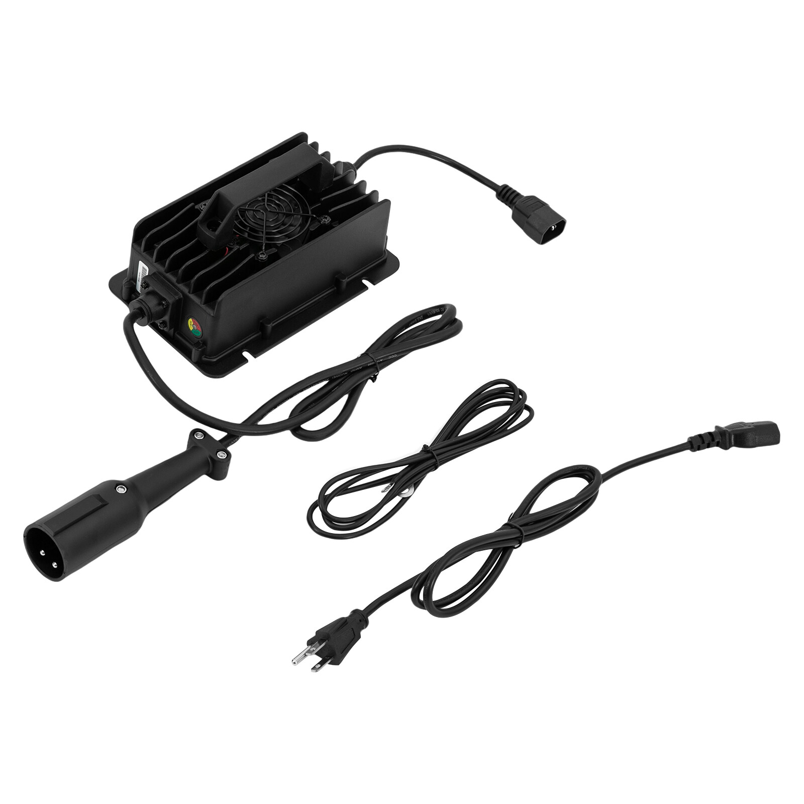 48V 15Amp Golf Cart Battery Charger With Power Cable Three-Stage Charging New