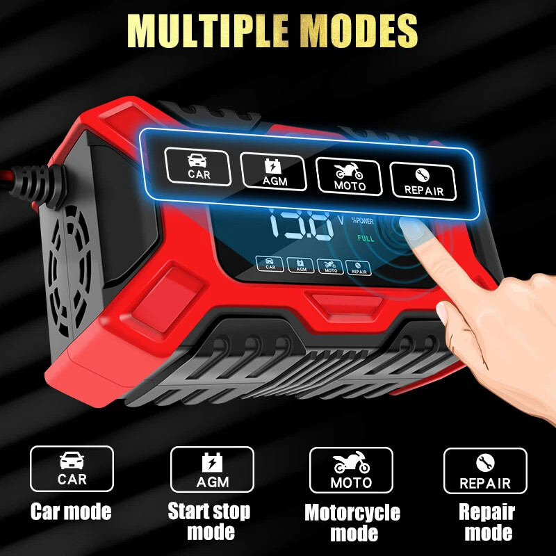 12V 24V Fully-Automatic Smart Car Battery Charger Maintainer Trickle Charger US
