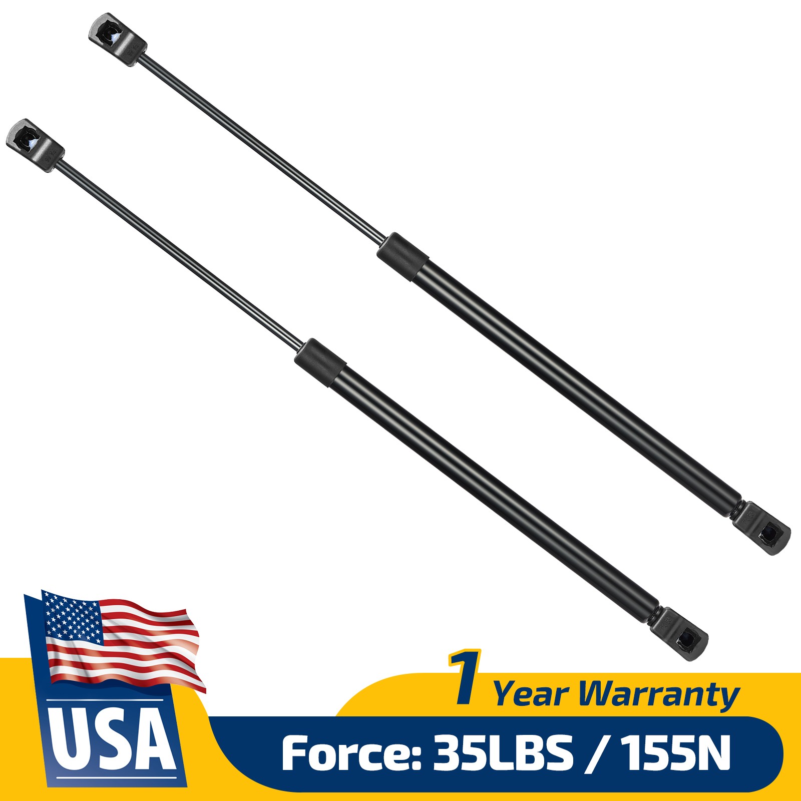 2x 17″ 35Lb/155N Gas Strut Support For Pickup Truck Back Top Window C16-20195