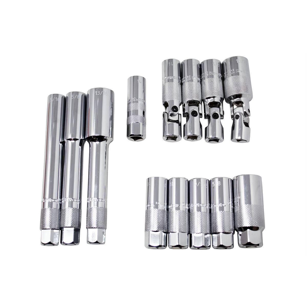 NEW K Tool International Spark Plug Socket Set 13 Piece Magnetic 3/8 Inch 22013