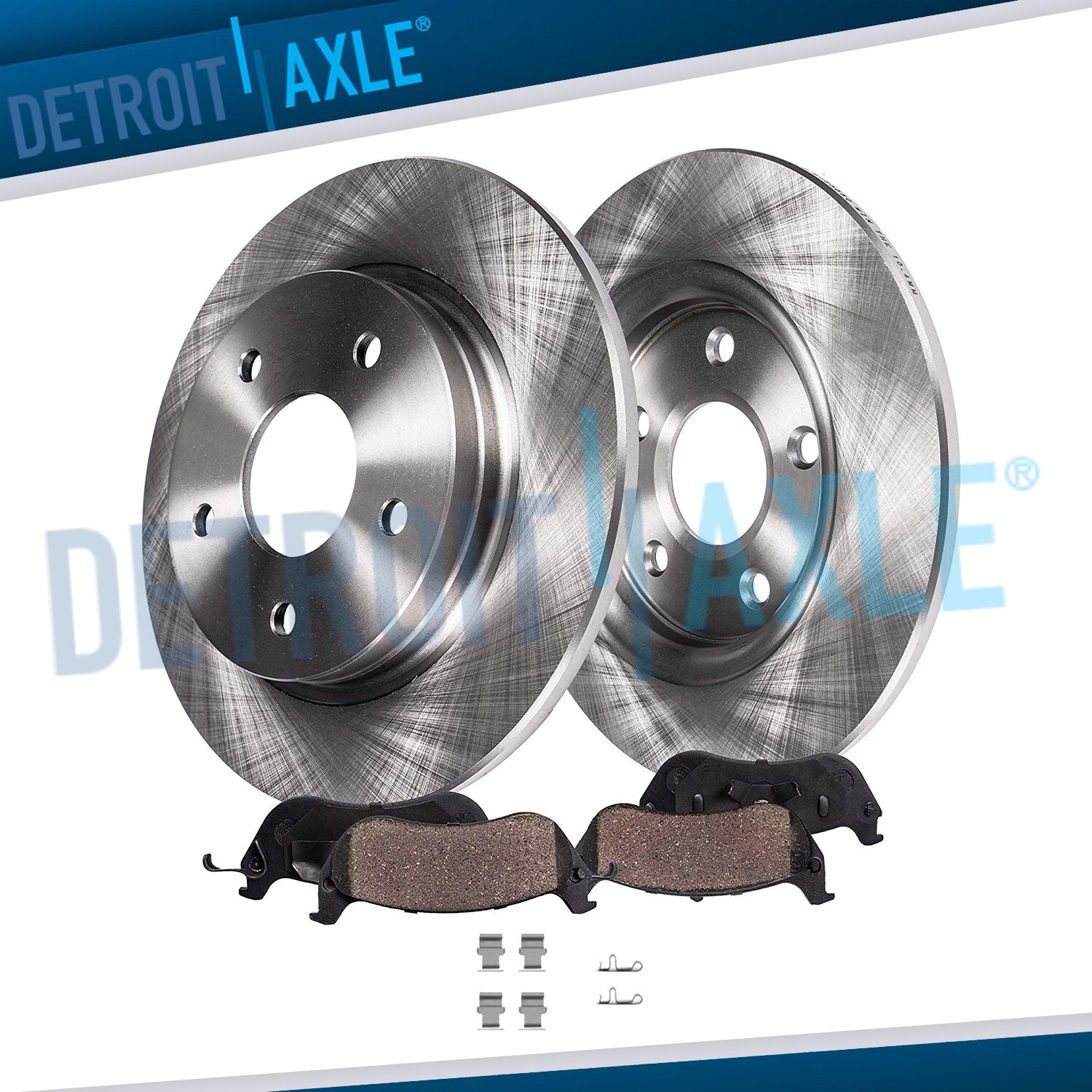 262mm Rear Rotors + Brake Pads for Dodge Avenger Caliber Chrysler 200 Sebring
