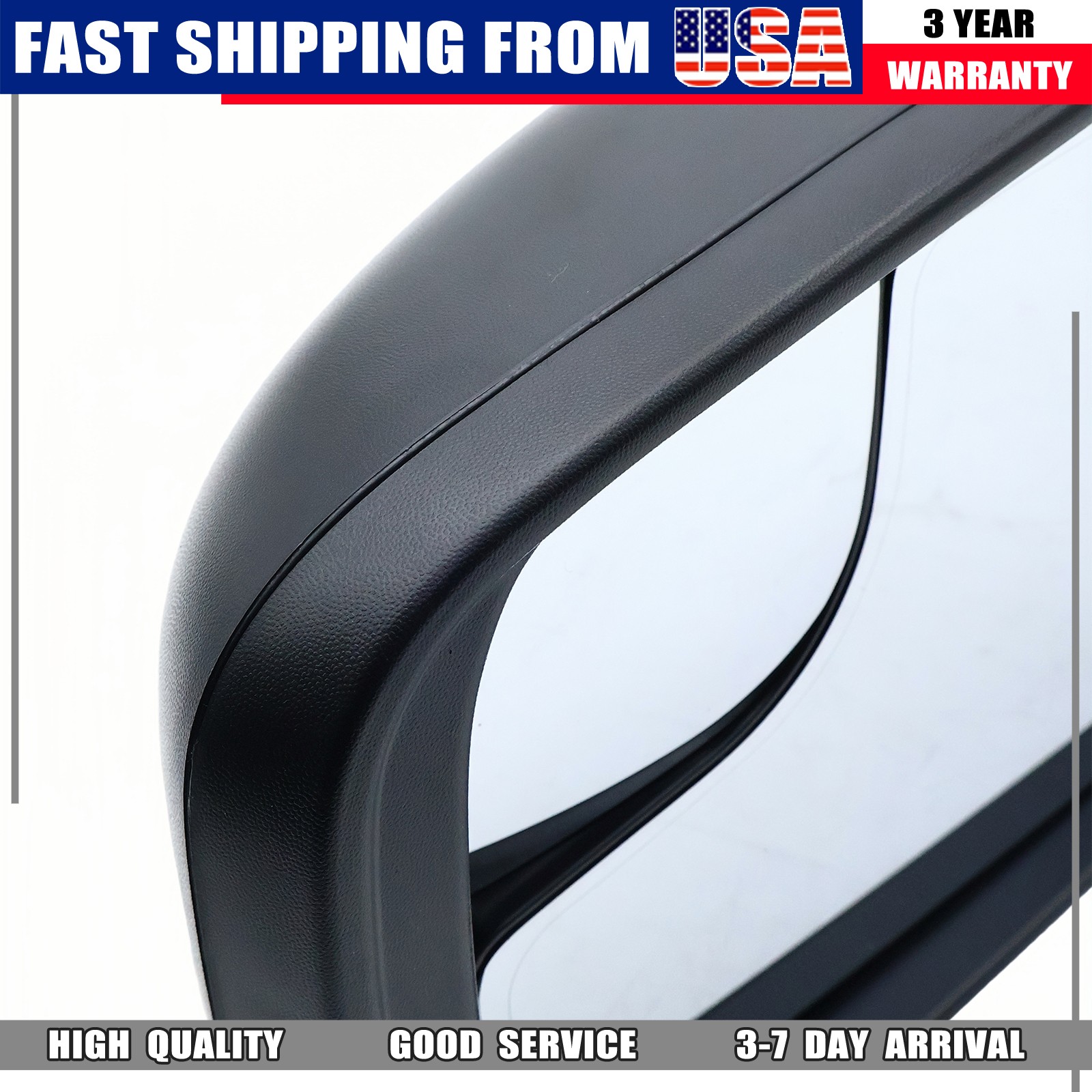 Left Driver Side Mirror 10 PINS Heated Turn Signal Sensor for 2019-2024 Ram 1500