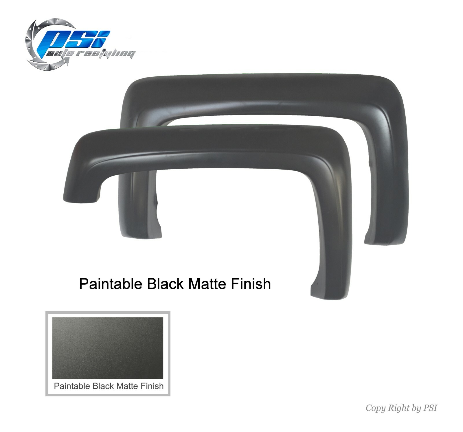 Paintable Extension Fender Flares Fits Silverado 1500 14-18 2500HD 3500HD 15-19