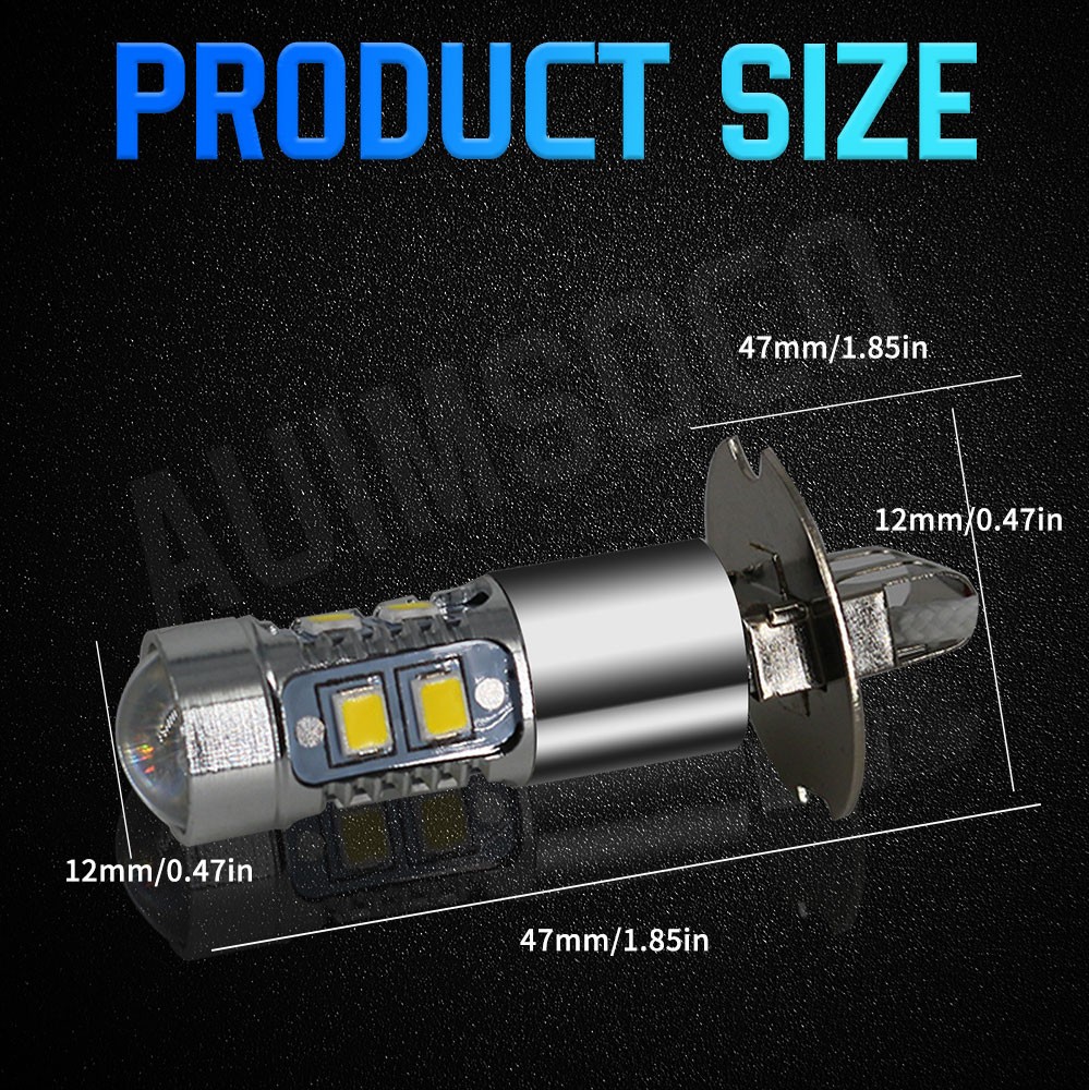 For Ford Mustang 1990-1993 2-Door LED Headlight Kit Bulbs 24000LM Super Bright