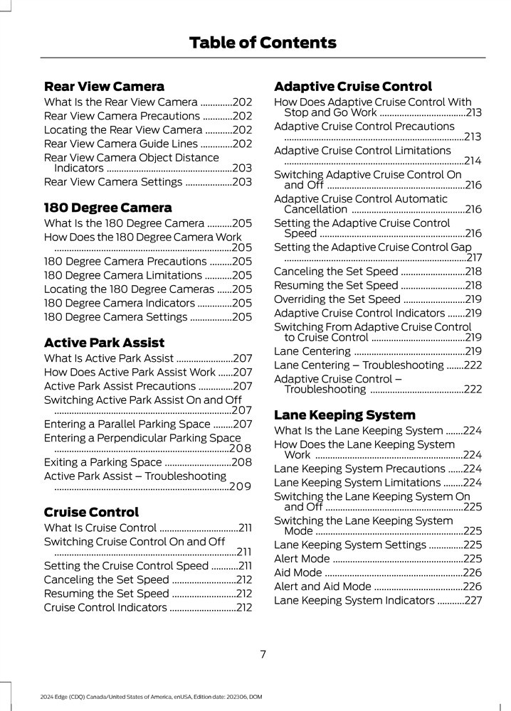 2024 Ford Edge Owners Manual User Guide
