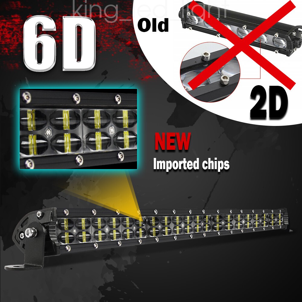 52” 1200W LED Light Bar + 22”+ 4″ Pods Combo Kit for Jeep Wrangler JK TJ CJ JL