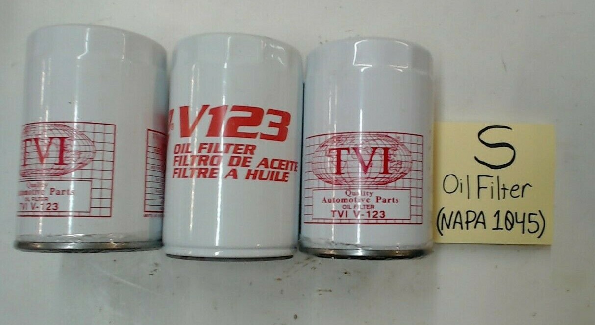 Oil Filter (NAPA interchange no. 1045), lot of 3 ( brand may vary)