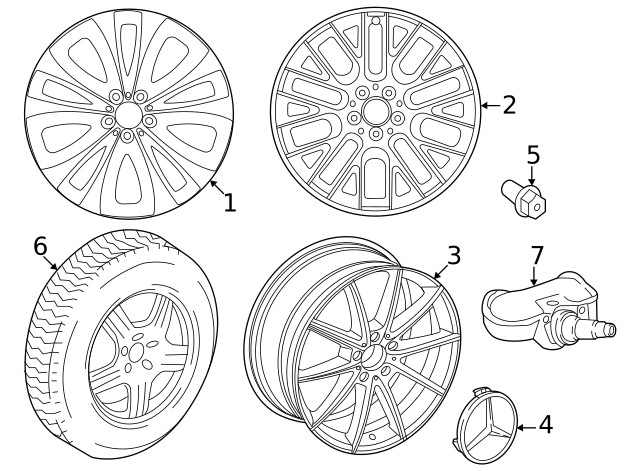 Genuine Wheel Alloy 19 multi-spoke – Black R84 167-401-21-00-65-7X72