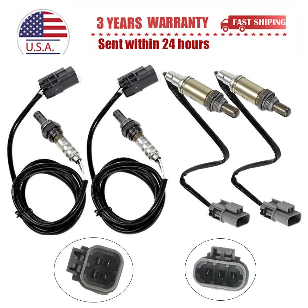 4pcs Oxygen O2 Sensor For 2000-2003 Nissan Xterra Frontier V6 3.3L Up&Downstream
